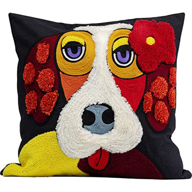 Kare Design Kissen Make Up Dog, Acceessoire, Deko-Kissen, Tiermotiv, mit Reisverschluss, 45x45cm (LxB) im Sale